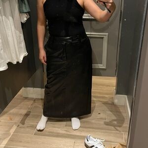Forever 21 Black Pencil Maxi Skirt for Work